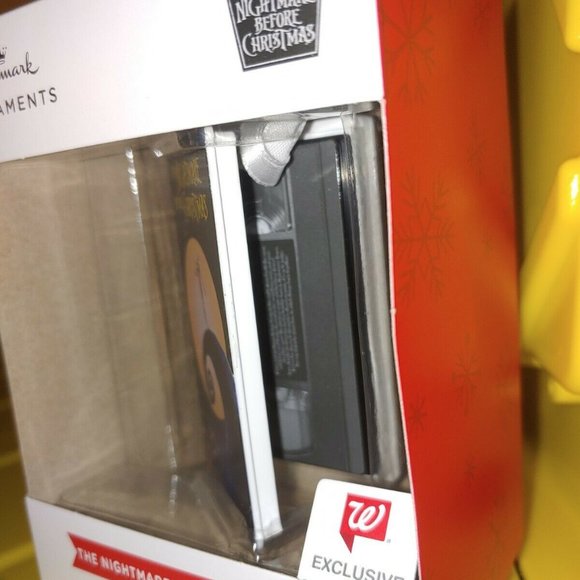 Hallmark 2021 Nightmare Before Christmas VHS Case Ornament Brand New Walgreen's - Picture 2 of 3